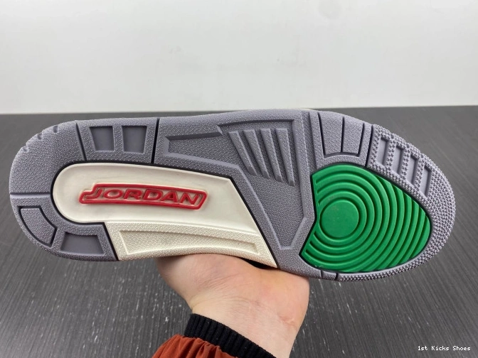 1st Kicks Shoes Jordan (W) Retro 3 CK9246-136 Lucky Green 0822